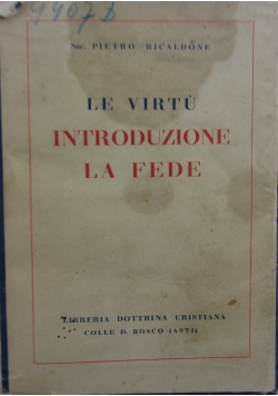 Le Virtu Introduzione la fede