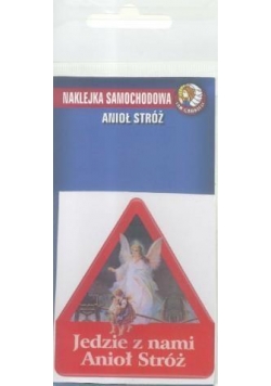 Naklejka samochodowa. Anioł Stróż