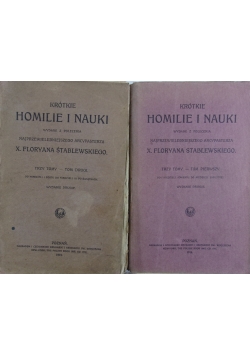 Krótkie homilie i nauki, T.I_II, 1914 r.
