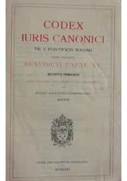 Codex Iuris Canonici, 1917 r.