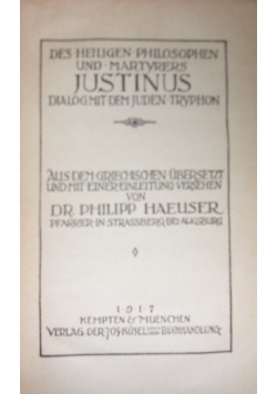 Justinus, 1917r.