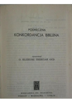 Podręczna konkordacja biblijna