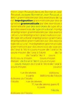Impregnation grammaticale