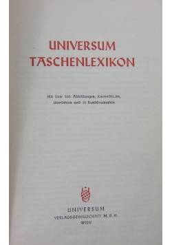Universum Taschenlexikon, 1947 r.