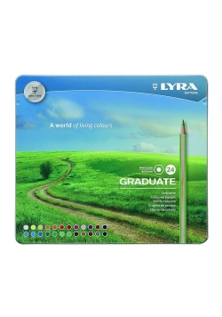 Kredki Lyra Graduate Metal Box 24 kolory