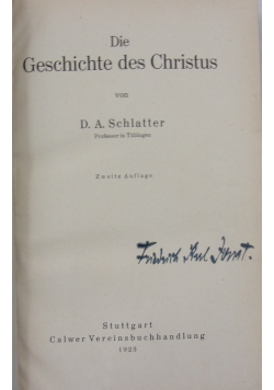 Die Geschichte des Christus ,1923 r.