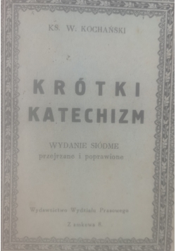 Krótki Katechizm, 1924 r.