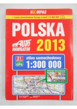 Polska Atlas samochodowy 1:300 000