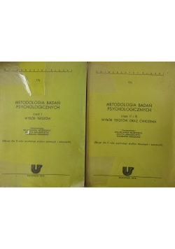 Metodologia Badań Psychologicznych ,Cz.I i II