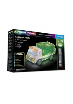 Klocki laser pegs 12 w 1 Garbage Truck