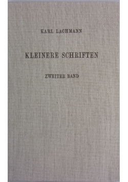 Kleinere Schriften