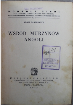 Wśród murzynów Angoli 1932 r.
