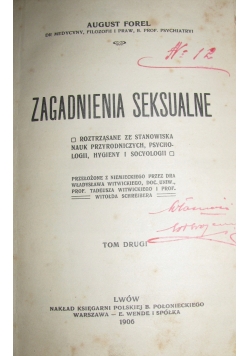 Zagadnienia seksualne 1906 r.