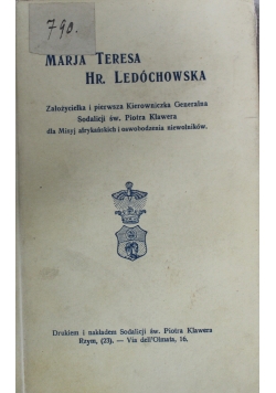 Marja Teresa Hr Ledóchowska 1925r