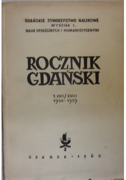 Rocznik gdański, XVII i XVIII