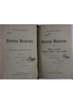 Historya Malartwa, tom 1 i 2, 1902 r.