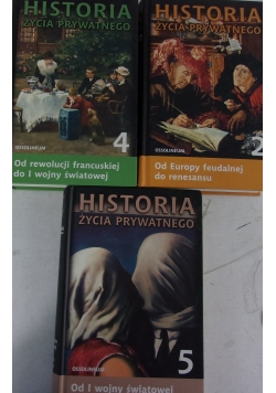 Historia życia prywatnego, zestaw 3 książek