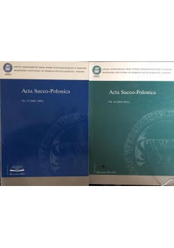 Acta Sueco-Polonica Nr. 15 i 16