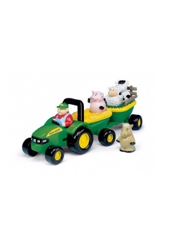 TOMY grający traktor ze zwierzątkami
