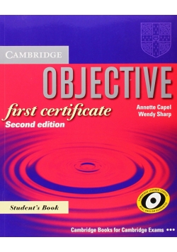 Objective first certivicate
