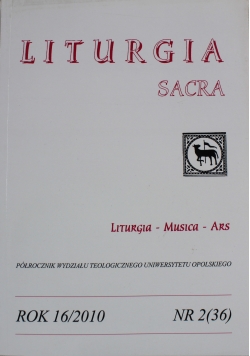 Liturgia Sacra nr 2