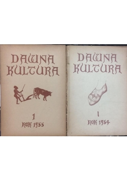 Dawna kultura, zeszyt 1 1954/1955