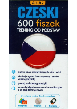 Czeski 600 Fiszek Trening od podstaw + CD