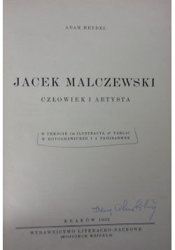Jacek Malczewski- człowiek i artysta, 1933r.