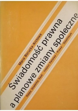 Świadomość prawna a planowe zmiany społeczne
