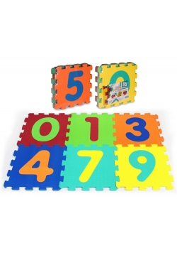Puzzle piankowe 6 elementów Liczby
