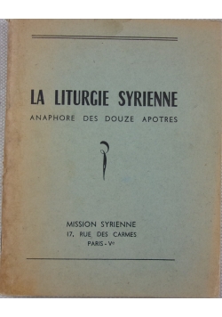 La liturgie syrienne