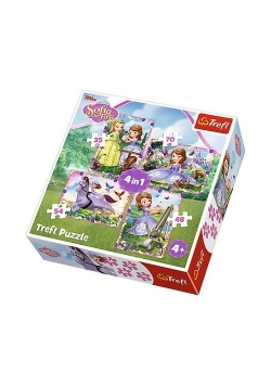 Puzzle 4w1 W świecie księżniczki Zosi