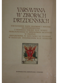 Varsaviana w zbiorach drezdeńskich, 1905r.