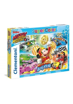 Puzzle Supercolor Mickey i raźni rajdowcy 104