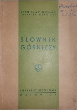 Słownik górniczy, 1949 r.