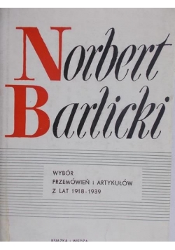 Wybór przemówień i artykułów z lat 1918 - 1939