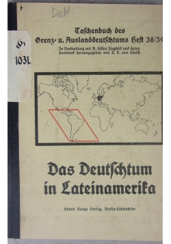 Das Deutsdatum in Lateinamerika, 1927 r.