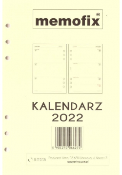 Kalendarz 2022 wkład MEM/A5/TDW