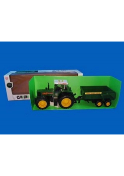 Traktor z przyczepką 76x26cm