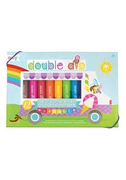 Flamastry Duet Pachnące Lodami 12 sztuk , nowe