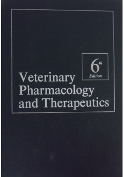 Veterinary Pharmacology and Therapeutics,Edition 6
