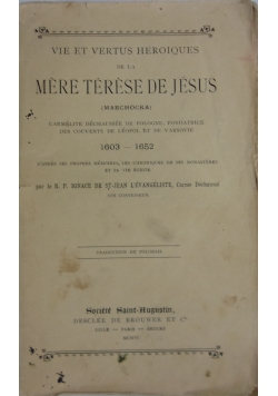 Mere Therese de Jesus, 1906