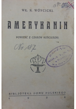 Amerykanin, 1926r.