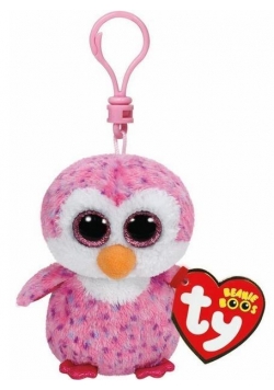 Beanie Boos Glider - Różowy Pingwin brelok