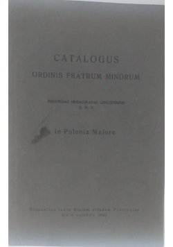 Catalogus ordinis fratrum minorum