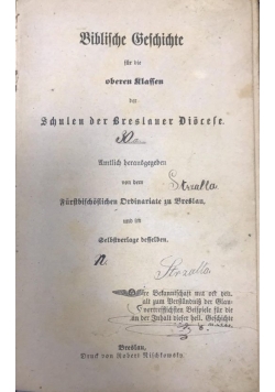 Biblische Geschichte fur die oberen Klassen