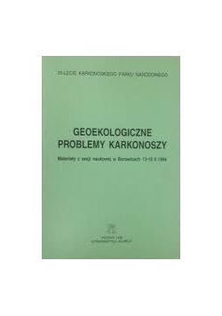 Geoekologiczne problemy Karkonoszy