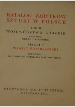 Katalog zabytków sztuki w Polsce. Tom II