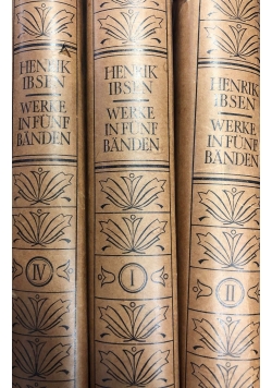 Werke in funf banden, Vol. I,II,IV. 1929 r.