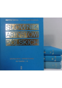 Słownik artystów polskich i obcych w Polsce działających, zestaw 5 tomów